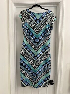 beige by eci dress Floral Print Midi with its captivating geometric pattern Beige by eci | Dresses